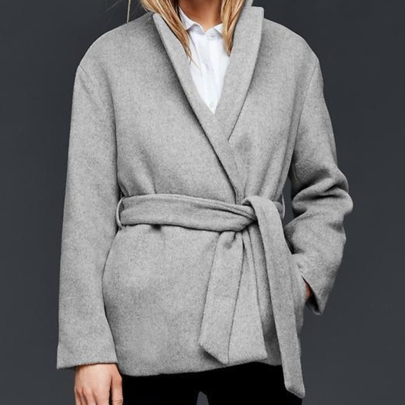petite wool wrap coat